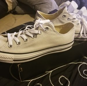 Brand new in box light grey Converse sneakers